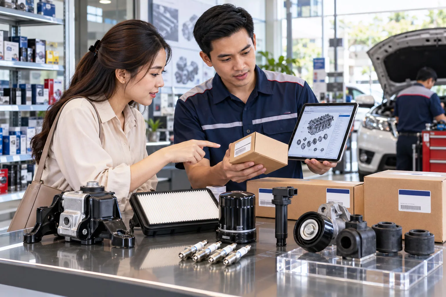 Vì sao cần thay phụ tùng động cơ đúng mã?