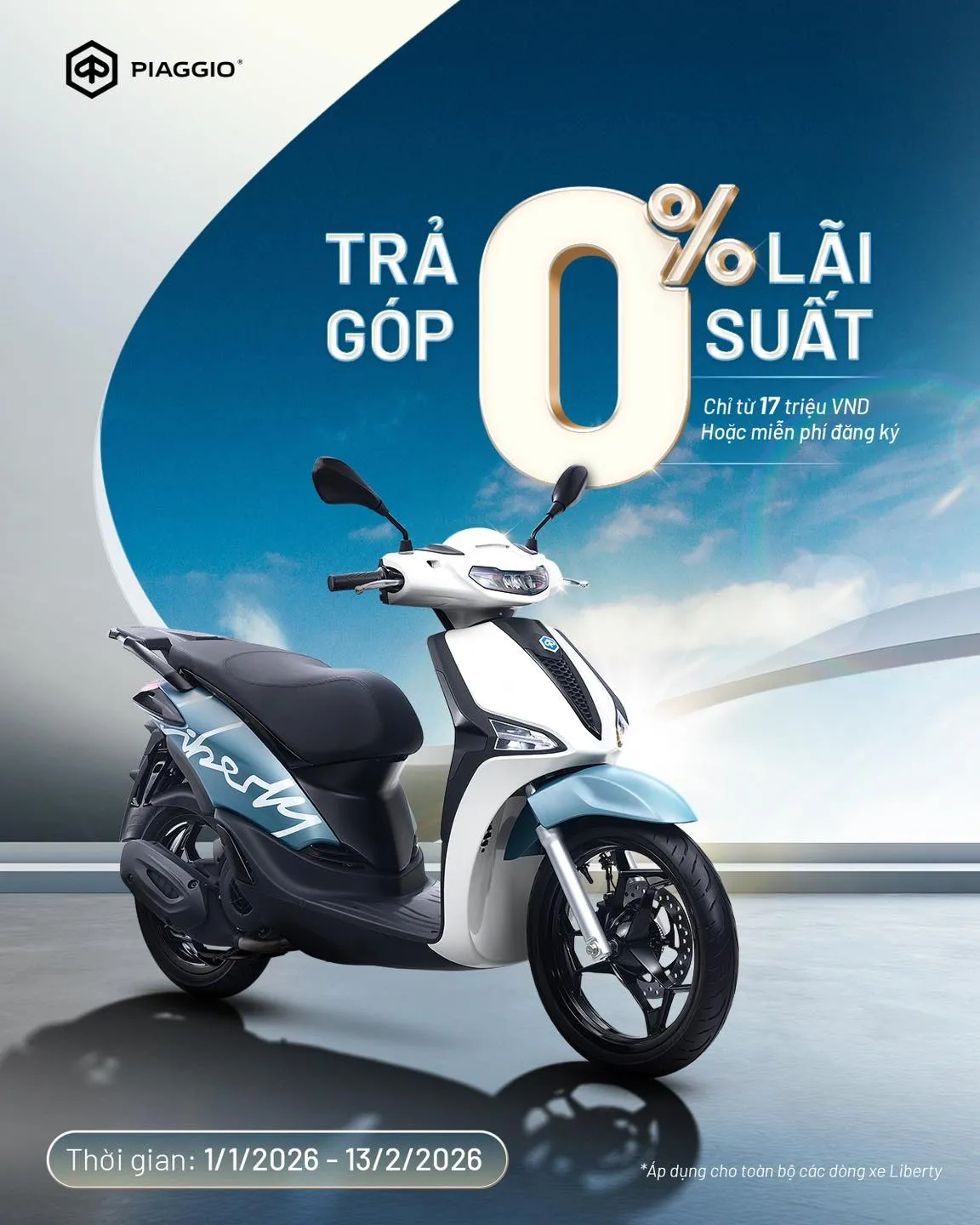 Mua Liberty 2026 – Trả Góp 0% + Cơ Hội Trúng Liberty z