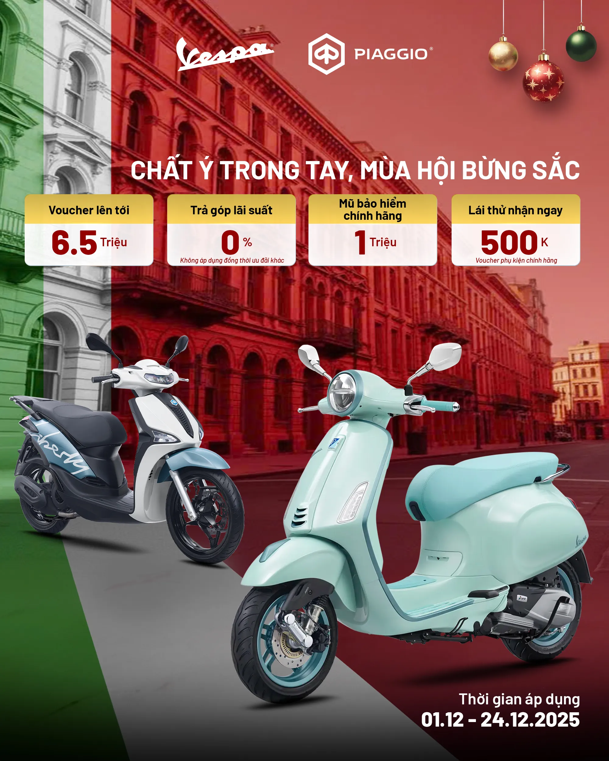 SỞ HỮU VESPA – PIAGGIO CHUẨN PHONG CÁCH Ý: CHẤT Ý TRONG TAY, MÙA HỘI BỪNG SẮC CÙNG ƯU ĐÃI KHỦNG!