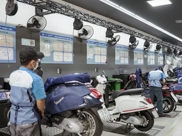 Bảo hành phụ kiện Piaggio